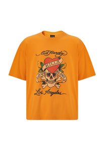 T-shirt Love-Kills Slowly - Orange délavé